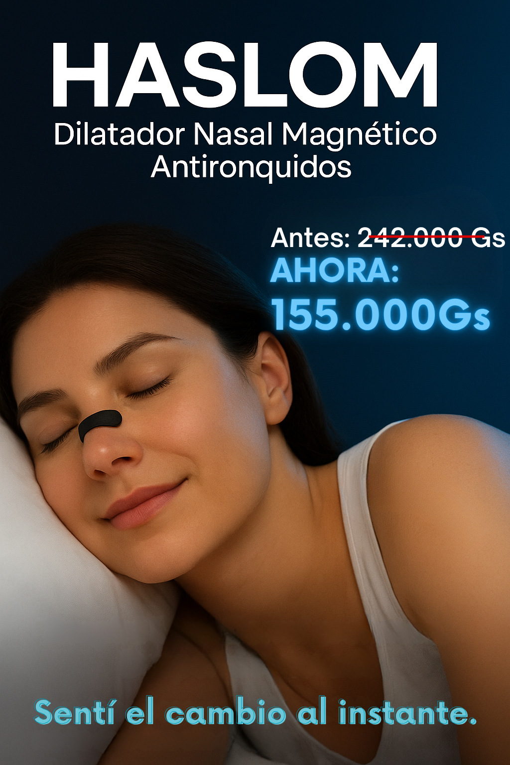 Tiras Magnéticas Nasales Haslom™