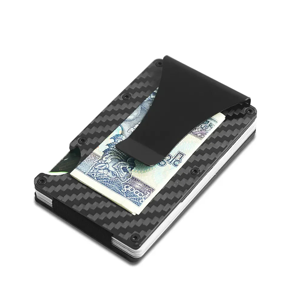 Billetera Inteligente Antirrobo de Fibra de Carbono – Seguridad y Estilo en tu Bolsillo