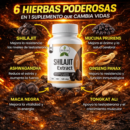 Hercules Shilajit® ORIGINAL - Fórmula Mejorada 6 en 1