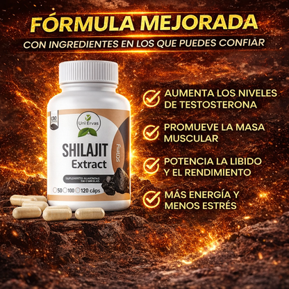 Hercules Shilajit® ORIGINAL - Fórmula Mejorada 6 en 1
