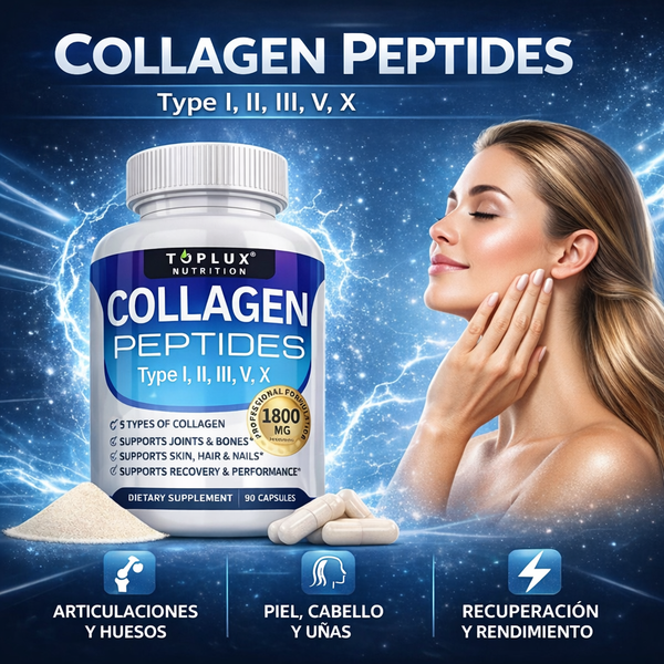 Toplux Nutrition® Collagen Peptides + eBook de REGALO