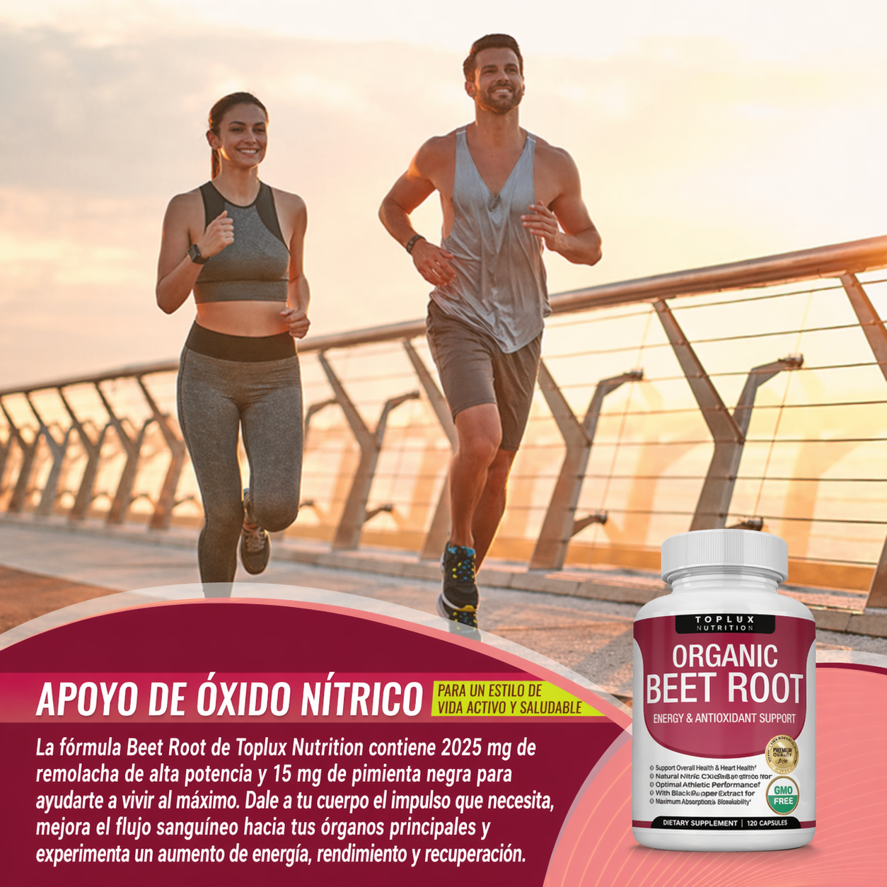 Toplux Nutrition® Organic Beet Root + eBook de REGALO