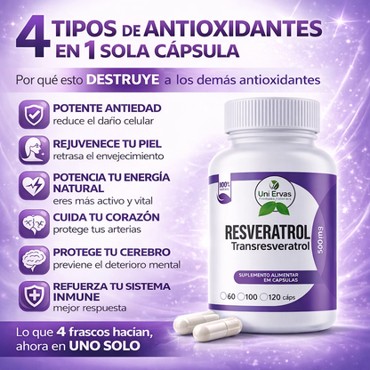 Resveratrol Vital® ORIGINAL – Formula Avanzada + eBook de Regalo