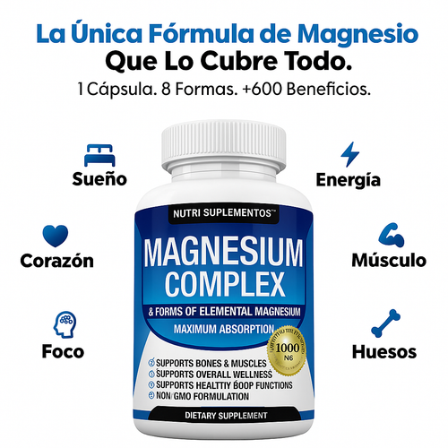 Magnesium 500mg - Nutri Suplementos®
