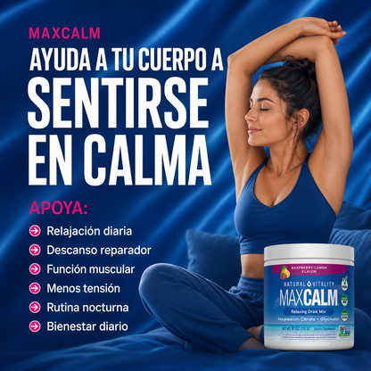 MAXCALM® Magnesio | Descanso, Antiestrés & Perdida de peso