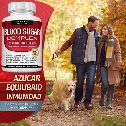 TOPLUX NUTRITION® ORIGINAL - Blood Sugar Complex + eBook de REGALO