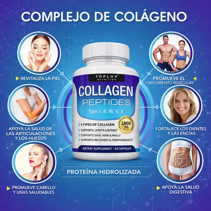 Toplux Nutrition® Collagen Peptides + eBook de REGALO